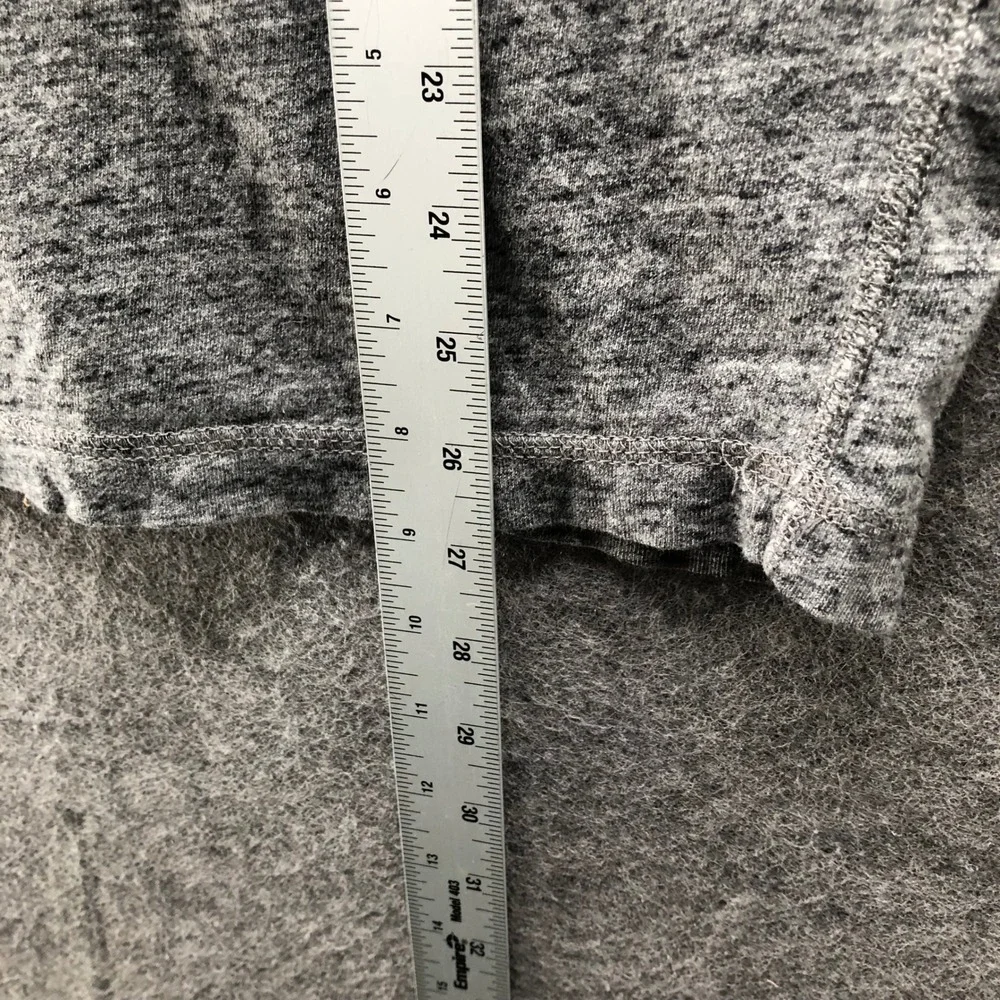 J Crew Henley Long Sleeve‎ T-Shirt Mens M Gray Heather Knit Goods Cotton